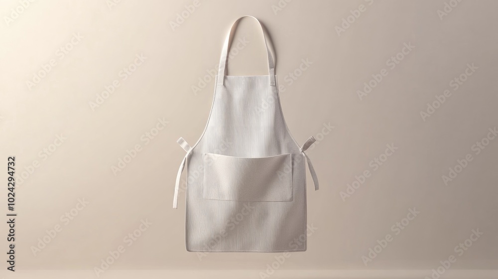 Poster Blank apron mockup featuring a clean design ideal for print presentations showcasing a 3D illustration and rendering