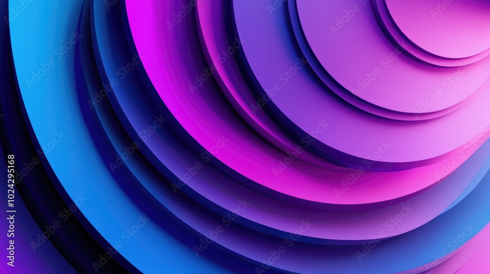 Poster 3d rendering of an abstract geometric background featuring purple and blue hues suitable for adverti