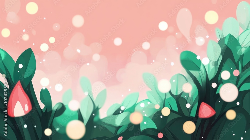 Poster blurred bokeh background