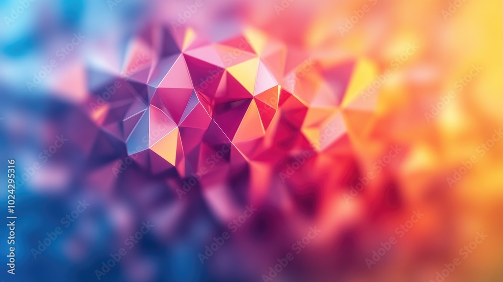 Aufkleber Abstract geometric texture featuring a vibrant blurred background with gradient effects ideal for gift wrapping paper textiles digital printing or brochure design