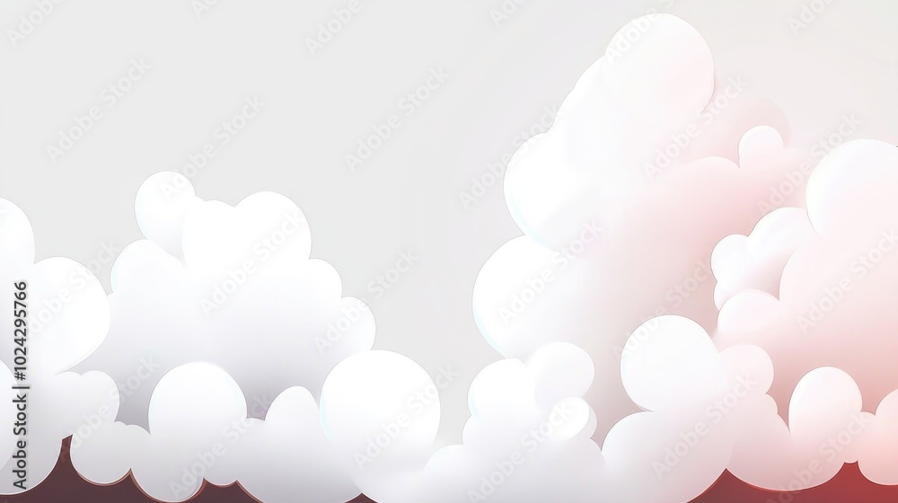 Poster abstract white smoke patterns on dark background