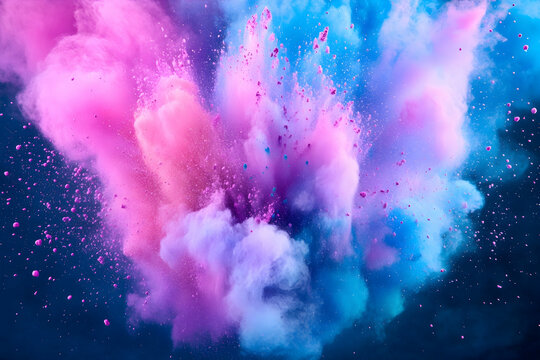 Abstract Colorful Explosion Background