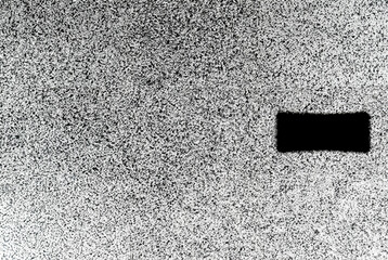High-contrast black and white noise texture background, ideal for abstract design and graphic use.