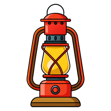 recommend clip art: Kerosene Lampl or lantern flame torch Silhouette vector illustration.