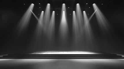stage with spotlight backdrop