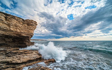 Fototapeta premium waves and rocks