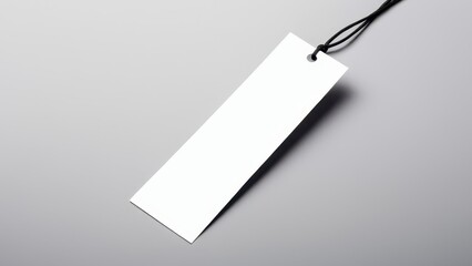 High-quality bookmark mockup displaying a clean, vertical layout. Ideal for design presentations, product promotions, or branding purposes with no logos or text