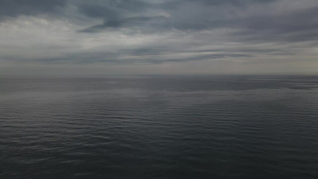 Top view to the R&uuml;gen island coast and their famous chalk rocks