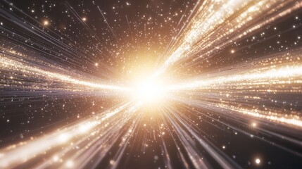 Fototapeta premium Enigmatic Pulsar: Celestial Cosmos 3D Render with Intricate Surface Details and Cinematic Lightning Beams