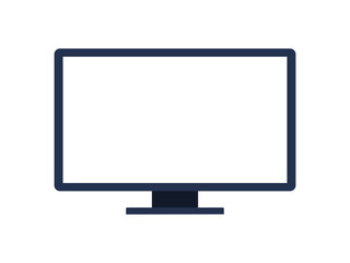 Computer screen template. Technology concepts. Flat vector design isolated illustration.