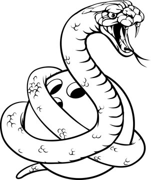 A snake ten pin bowling ball animal sports team mascot