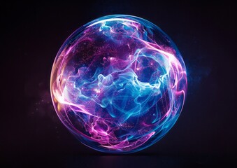 Abstract Orb-Shaped Design with Dynamic Swirls and Vibrant Colors for Modern Art and Creative Projects, Ideal for Backgrounds, Textures, and Graphic Design Needs