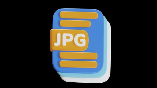 3D Animation of Jpg File | Alpha Channel