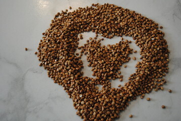 buckwheat on the table