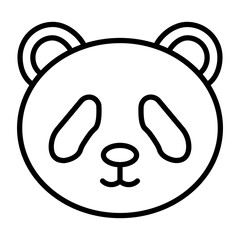 Panda Vector Icon Style