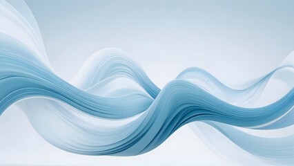 Abstract representation of tranquility through smooth, flowing lines and soft, calming colors. AI-generated.	