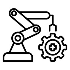 Health Automation Vector Icon Style