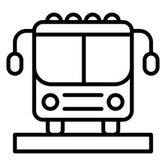 Bublic Transportation Vector Icon Style