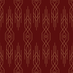 Art Deco Seamless Pattern Illustration