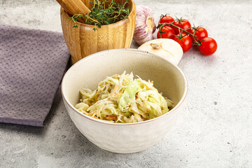 Dietary tasty Cole slaw salad