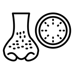 Blackhead Vector Icon Style