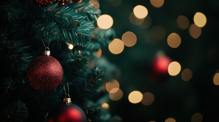 Obraz premium The Christmas Tree Ornaments