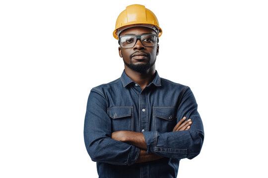 Confident Construction Worker in Hardhat