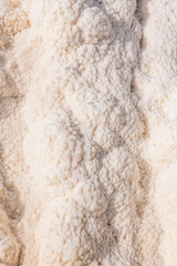 Close up on the salt formation of Qarhan lake in Golmud, Qinghai, China