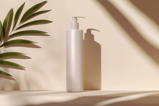 Elegant luxury lotion presentation, refined skincare product showcasing sophistication and indulgence in personal care.