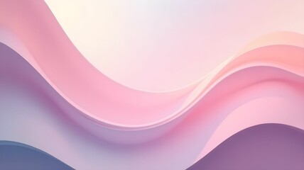 Abstract background with smooth lines and bright gradients in pastel colors