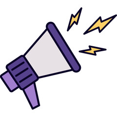 Megaphone Flat Illustration
