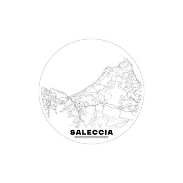 vector map of the city of Saleccia