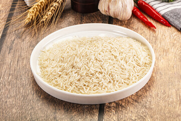 Indian cuisine - raw basmati rice