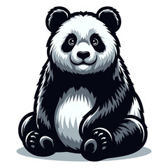 Panda vector illustration.