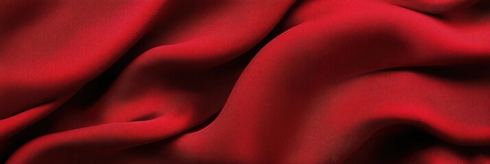 Obraz premium Luxurious Autumn Wool Banner with Elegant Deep Red Textured Fabric