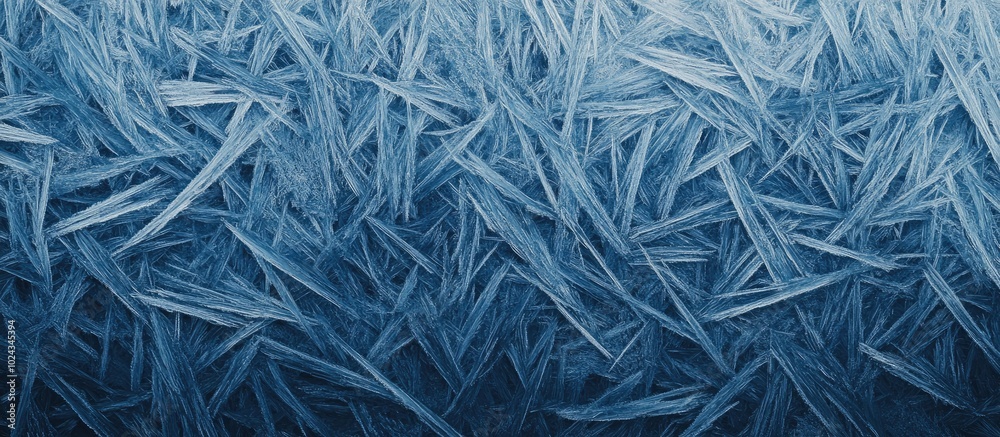 Poster abstract background from a grass covered with hoarfrost