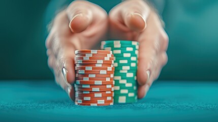 Dynamic Card Dealer Shuffle: Dramatic Angle & Crisp Motion