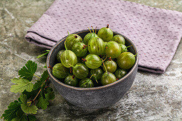 Ripe sweeet and juicy gooseberry