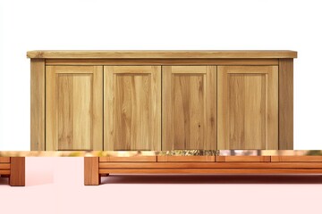 Buffet furniture isolate on white background, clipping path