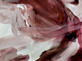 BURGUNDY EXPRESSIVE ART. CONTEMPORARY PAINTING 