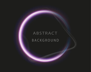 
Light circle with smoke. Abstract creative background.Vector illustration.
