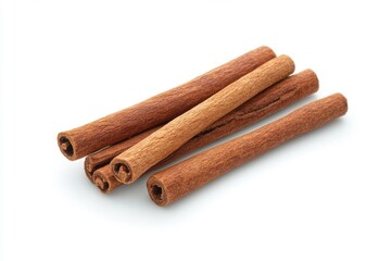 Cinnamon sticks isolated on white background