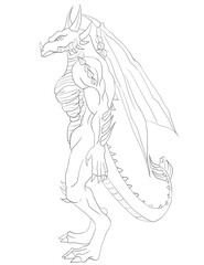 The Black Dragon on side view