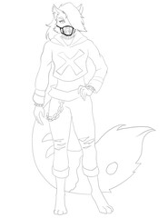 The greenish humanoid character of dog