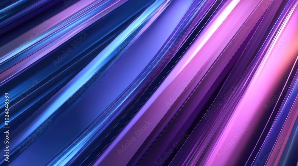 Poster 3d rendering of an abstract geometric background featuring purple and blue hues suitable for adverti