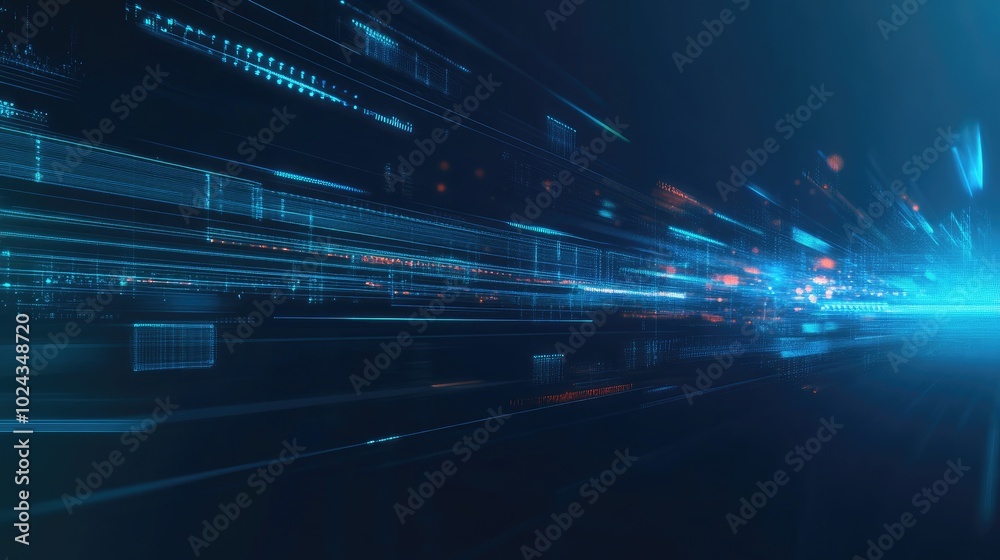 Poster abstract dark blue futuristic background with technology and speed abstract dark teal and black blue