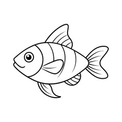 fish icon isolated on white background 
