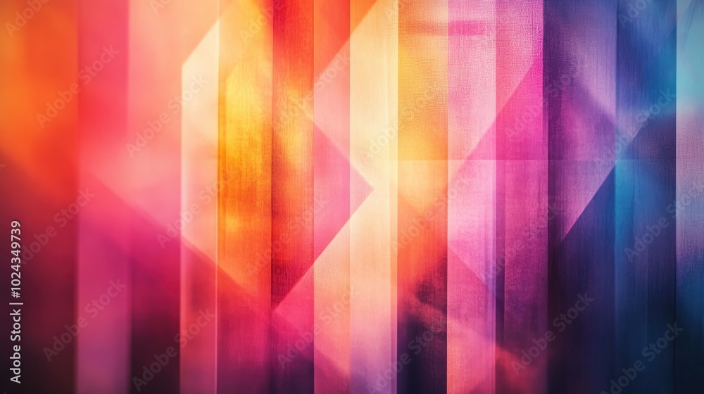 Aufkleber Abstract geometric texture featuring a colorful blurred background and gradient patterns ideal for themes presentations templates or design projects