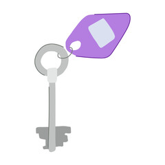 room door key hotel cartoon. access card, security lock, checkin checkout room door key hotel sign. isolated symbol vector illustration