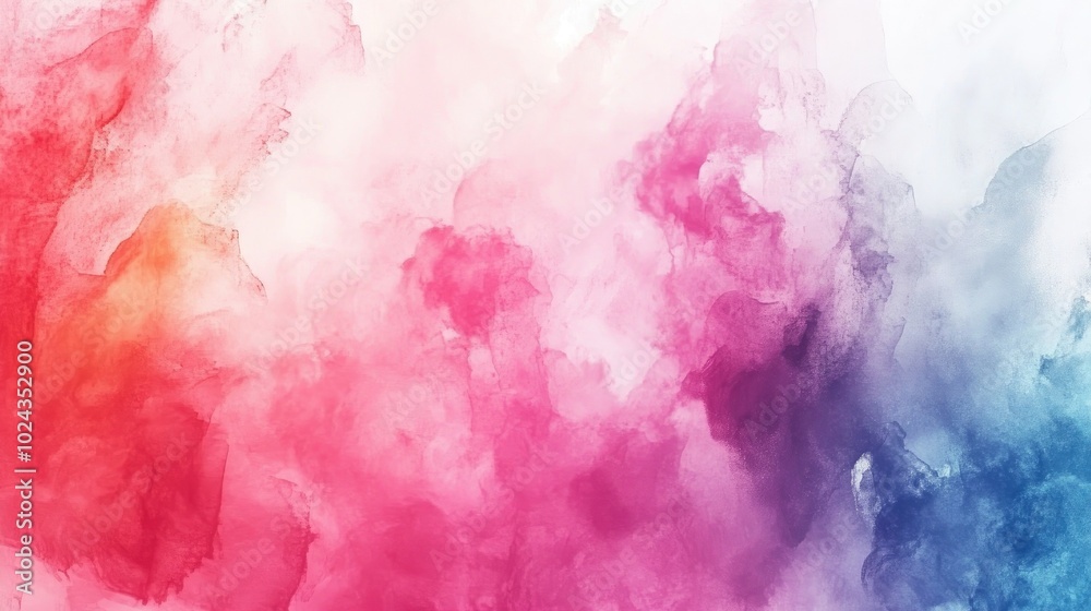 Poster abstract soft background featuring multi colored ink stains with a gentle white grunge effect perfec